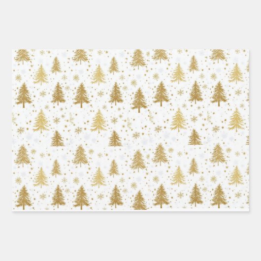 Magische kerstcadeaus inpakpapier vel (Voorkant 2)