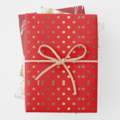 Magische kerstcadeaus inpakpapier vel (In situ)