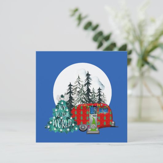 Magische kerstcamera kaart (Staand voorkant)