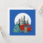 Magische kerstcamera kaart (Voorkant / Achterkant in situ)