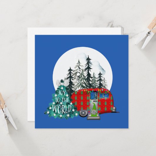 Magische kerstcamera kaart (Voorkant / Achterkant in situ)