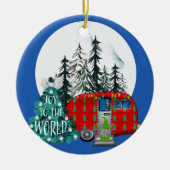 Magische kerstcamera keramisch ornament (Voorkant)