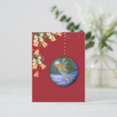 Magische kerstfee postkaart feestdagenkaart (Staand voorkant)