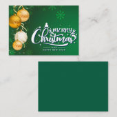 Magische Kerstgeest – Festiviteit Kerstontwerp Notitiekaartje (Voorkant / Achterkant)