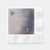 Magische Kerstglans Kerst Verjaardag Servetten (Voorkant)