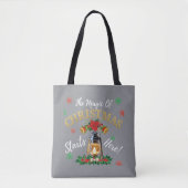 Magische Kerstgloed Canvas tas - Feestelijke Lanta (Voorkant)