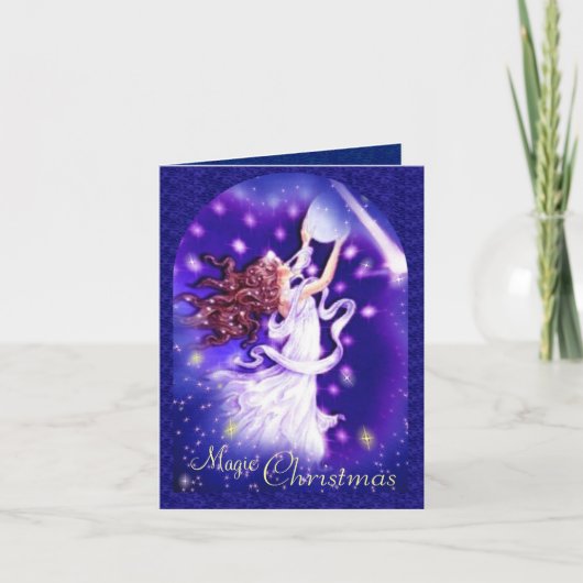 Magische Kerstkaart Feestdagen Kaart (Voorkant)