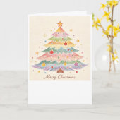 Magische kerstkaart kaart (Gele Bloem)