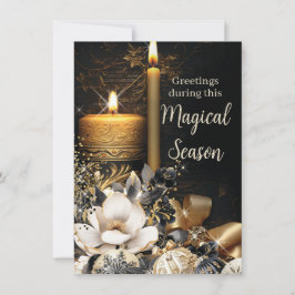 Magische kerstkaarten feestdagenkaart