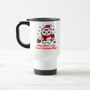 Magische Kerstkat - Cadeau met Huisdierenthema Reisbeker