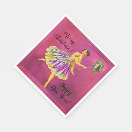 Magische kerstkheer II Fun Fairy Servetten (Hoek)