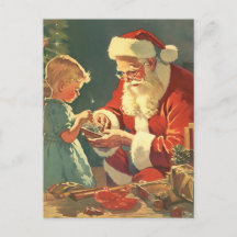 Magische Kerstman bij de kerstboom