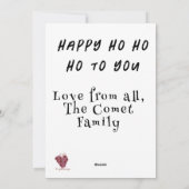 Magische Kerstman Feestdagenkaart (Achterkant)