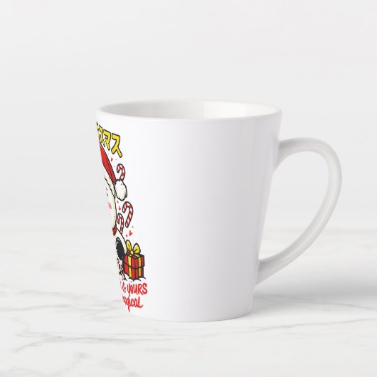 Magische Kerstman Kerstsneeuwman Latte Mok Sinterk (Rechts)