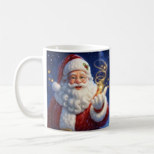 Magische kerstman koffiemok (Links)