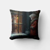 Magische kerstmanklooien kussen (Voorkant)