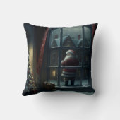 Magische kerstmanklooien kussen (Achterkant)