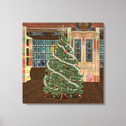 Magische Kerstmis Canvas Afdruk (Voorkant)