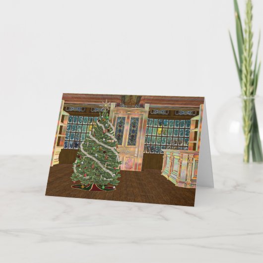 Magische Kerstmis Feestdagen Kaart (Voorkant)