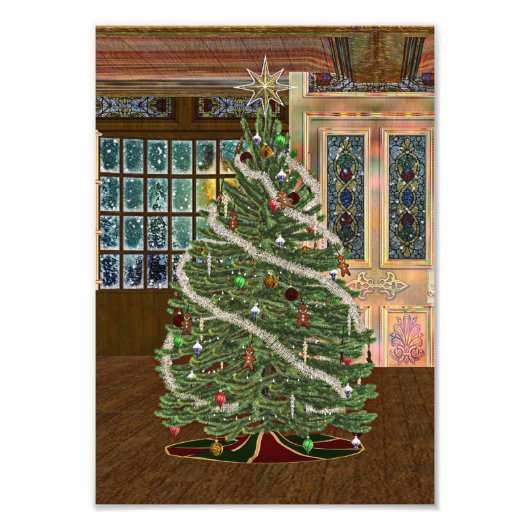 Magische Kerstmis Foto Afdruk (Voorkant)