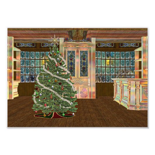 Magische Kerstmis Foto Afdruk (Voorkant)