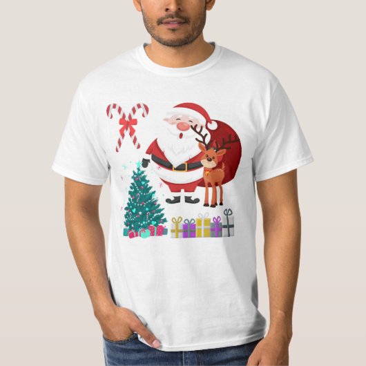 Magische Kerstmis Kerstvreugde" T-shirt (Voorkant)
