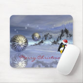 magische kerstmis mousepad met pinguïns muismat (Met muis)