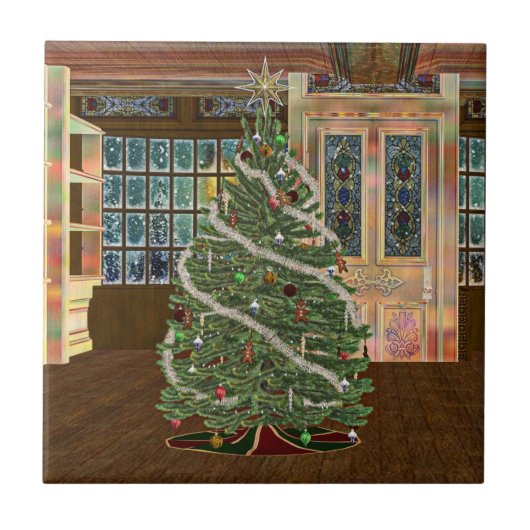 Magische Kerstmis Tegeltje (Voorkant)