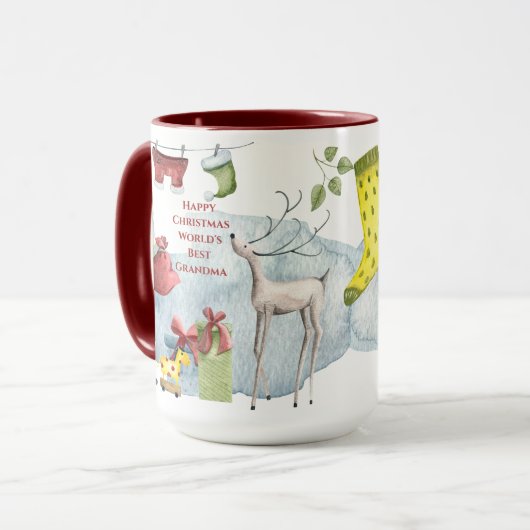 Magische kerstMok voor de beste grootmoeder ter we Mok (Voorkant links)