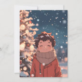 Magische kerstmomenten feestdagenkaart (Voorkant)