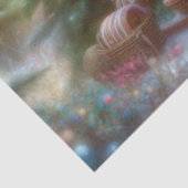 Magische Kerstmuis & Snoep Huis Decoupage Tissuepapier (Detail)