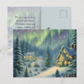 Magische kerstnacht in het bos onder de sterren feestdagenkaart (Voorkant / Achterkant)