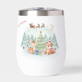 Magische kerstnacht in het winterbos