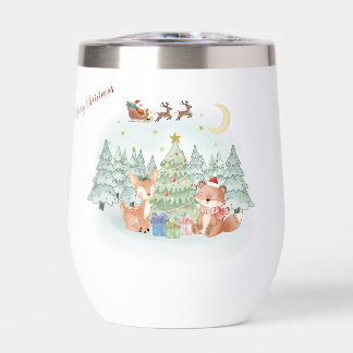 Magische kerstnacht in het winterbos