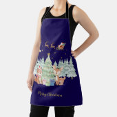 Magische kerstnacht in het winterbos schort (Insitu)