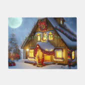 Magische kerstscène deurmat (Voorkant)