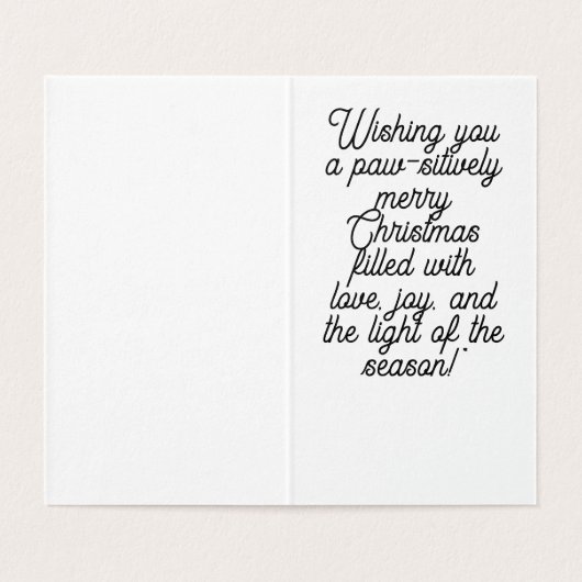 Magische kerstsetting kaart (Binnenkant ongevouwen)