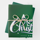 Magische kerstsfeer – feestelijk vakantieontwerp inpakpapier vel (In situ)