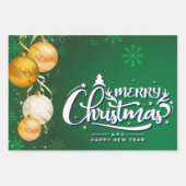 Magische kerstsfeer – feestelijk vakantieontwerp inpakpapier vel (Voorkant)