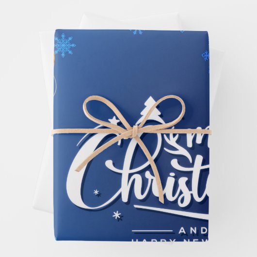 Magische kerstsfeer – feestelijk vakantieontwerp inpakpapier vel (In situ)