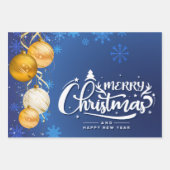 Magische kerstsfeer – feestelijk vakantieontwerp inpakpapier vel (Voorkant)