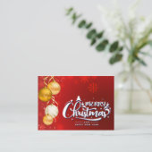 Magische kerstsfeer klantenkaartje (Staand voorkant)