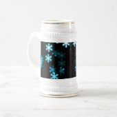 Magische Kerstsneeuwvlokken Bierpul (Voorkant links)