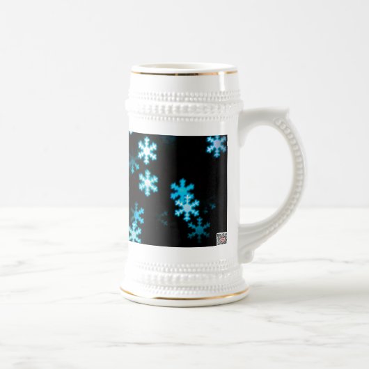 Magische Kerstsneeuwvlokken Bierpul (Rechts)