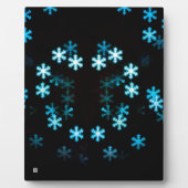 Magische Kerstsneeuwvlokken Fotoplaat (Voorkant)