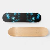 Magische Kerstsneeuwvlokken Skateboard (Horizontaal)