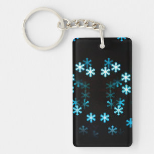 Magische Kerstsneeuwvlokken Sleutelhanger
