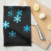 Magische Kerstsneeuwvlokken Theedoek (Quarter Fold)