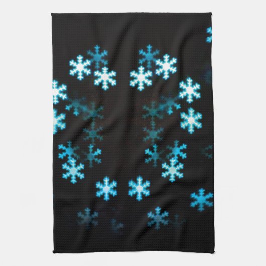 Magische Kerstsneeuwvlokken Theedoek (Verticaal)