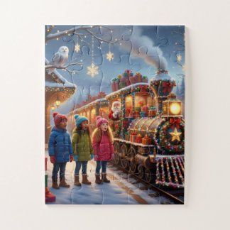 Magische Kersttrein Legpuzzel